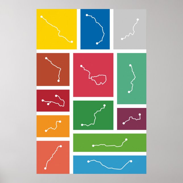 Affiches Tokyo - Palettes de Transit (Devant)