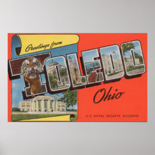 Affiches Toledo (Ohio) - Bâtiment de la Réserve navale amér