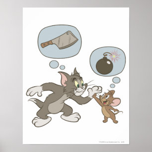 Affiches Tom et Jerry Evil Thoughts