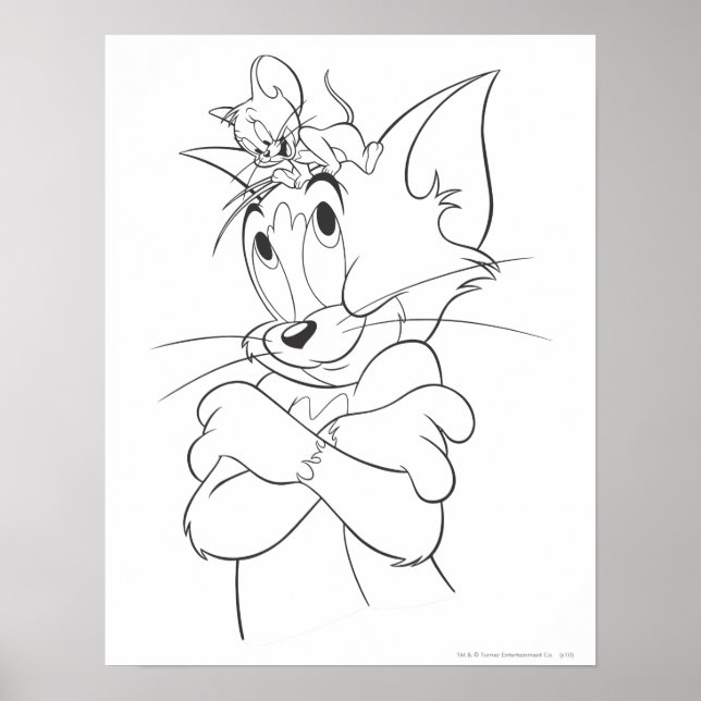 Affiches Tom et Jerry On Head (Devant)