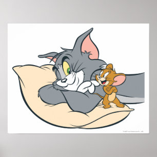Affiches Tom et Jerry sur le Coussin