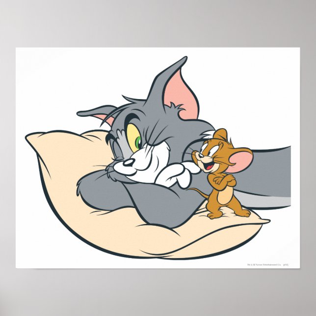 Affiches Tom et Jerry sur le Coussin (Devant)