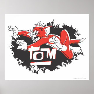 Affiches Tom Logo noir et rouge