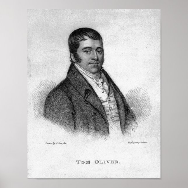 Affiches Tom Oliver, gravé par Percy Roberts (Devant)