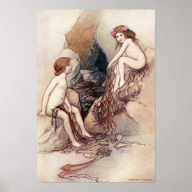 Affiches Tom trouve un bébé aquatique par Warwick Goble (Devant)