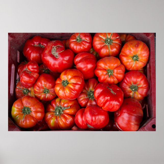 Affiches Tomates au marché (Devant)