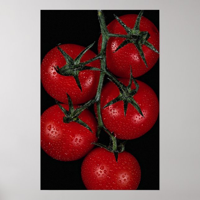 Affiches tomates rouges fraîches et juteuses (Devant)