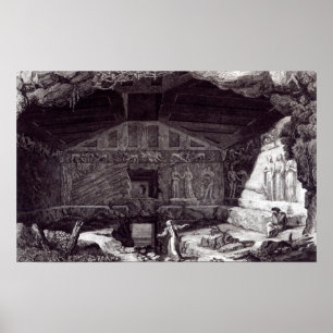 Affiches Tombe d'Etruscan, c.1780