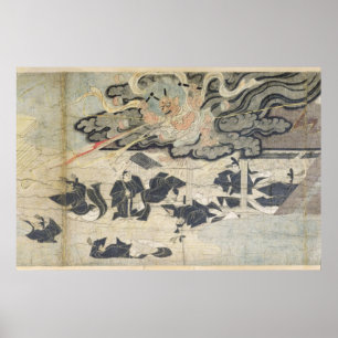 Affiches Tonnerre de démon, tombeau de Tenjin, période de