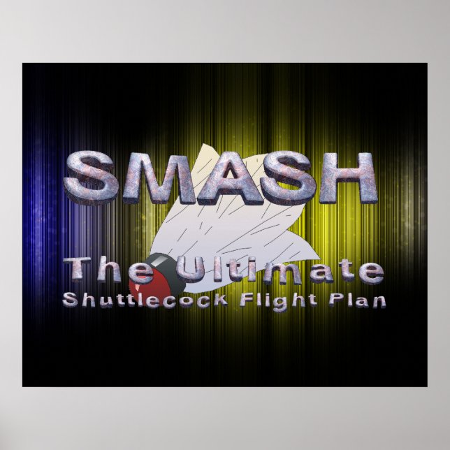 Affiches TOP Badminton Slogan (Devant)