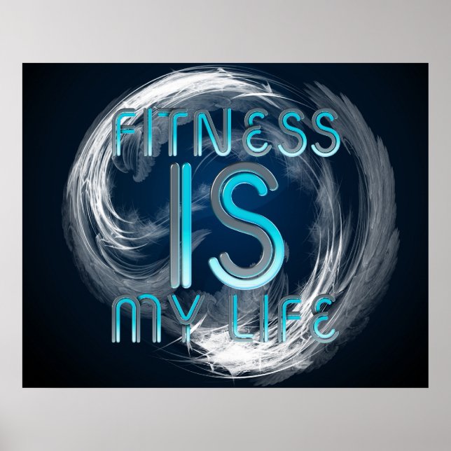 Affiches Top Fitness est ma vie (Devant)