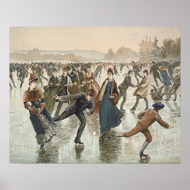 Affiches TOP Patinage Old School (Devant)