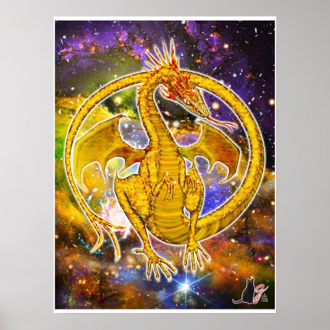 Affiches Topaze Dragon Cosmique (Devant)