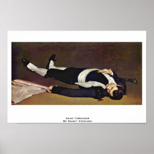 Affiches Torero mort par Manet Edouard