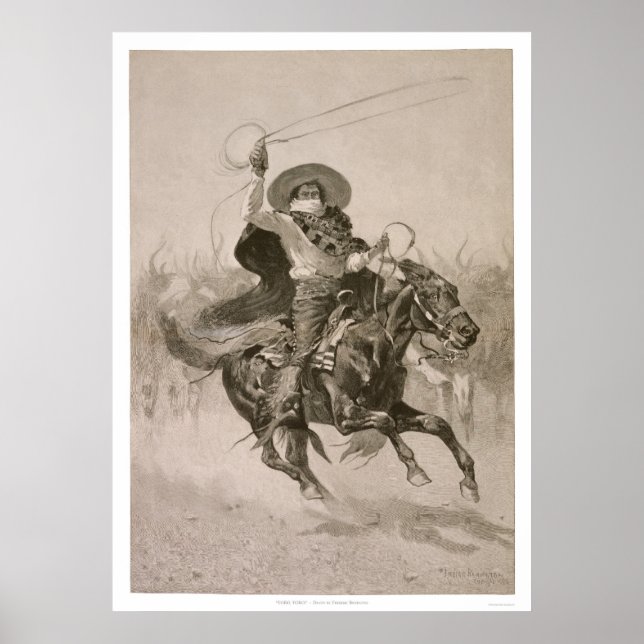 Affiches Toro, Toro par Frederic Remington (Devant)
