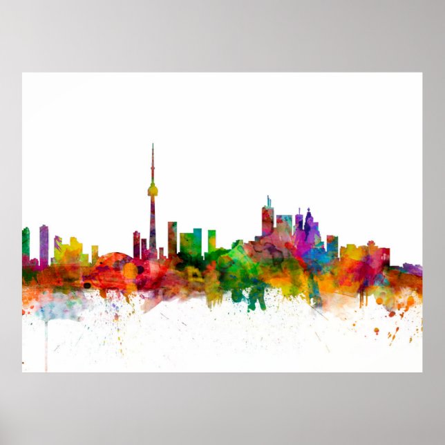 Affiches Toronto Canada Skyline (Devant)
