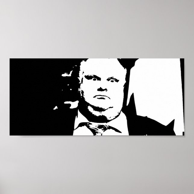 Affiches Toronto Crack Tabagisme Maire Rob Ford (Devant)