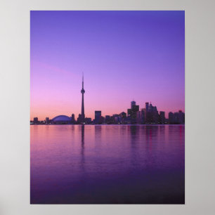 Affiches Toronto Skyline la nuit, Ontario, Canada