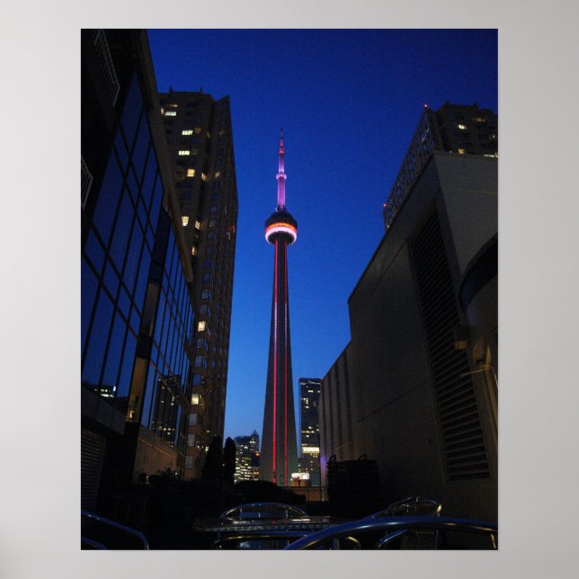 Affiches Toronto Tower Night (Devant)