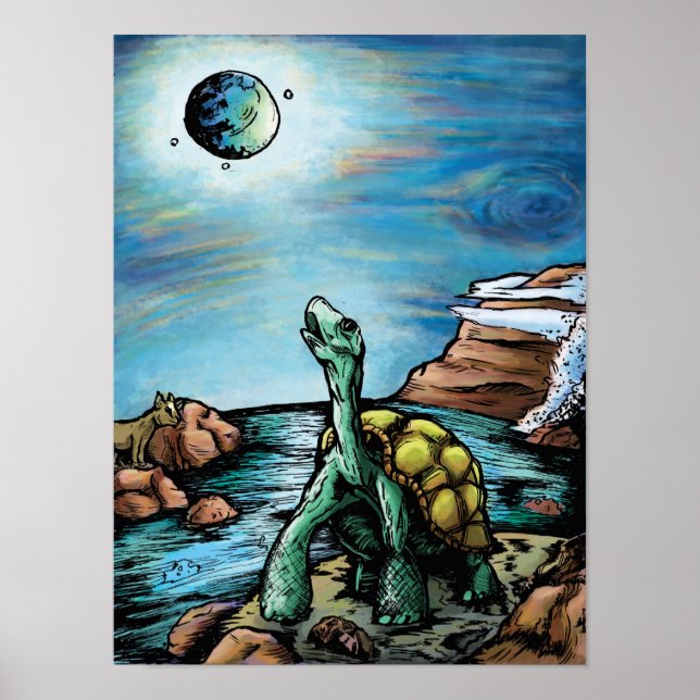 Affiches Tortoise des Galapagos (Devant)