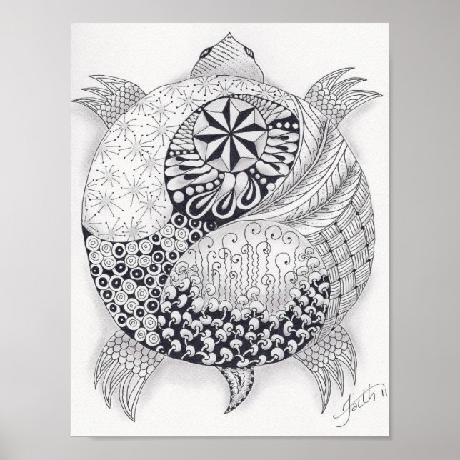 Affiches Tortue pleine taille (Devant)