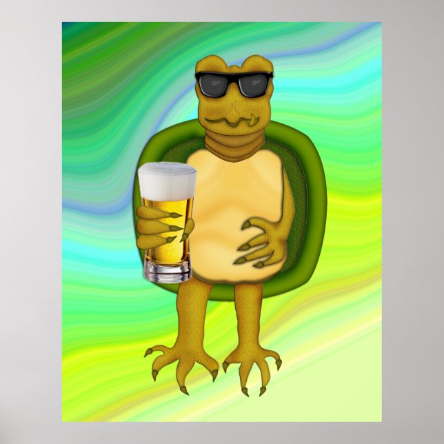 Affiches Tortue soif (Devant)