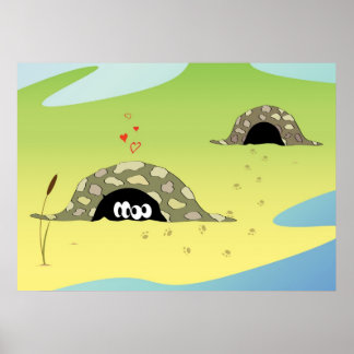 Affiches Tortues en amour