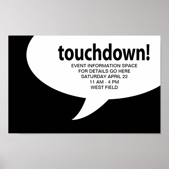 Affiches touchdown! (Devant)