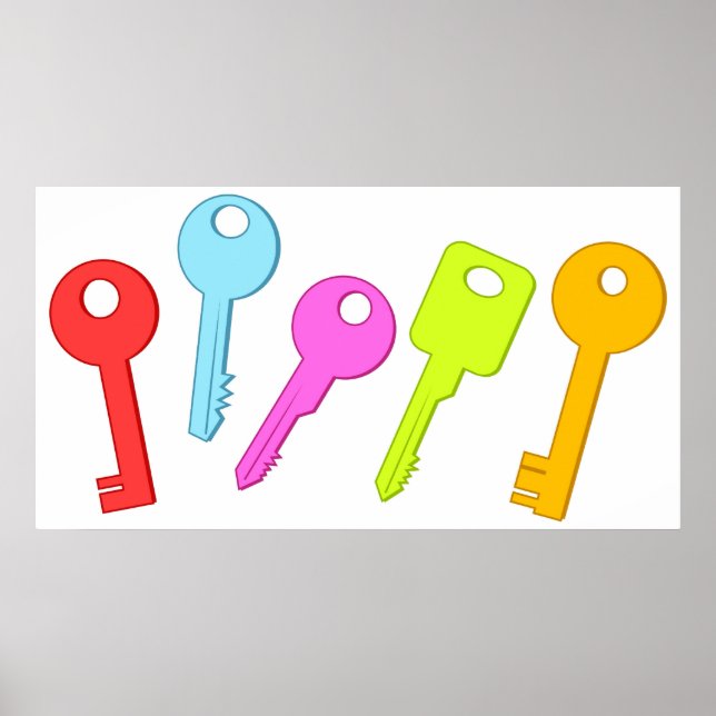 Affiches Touches colorées (Devant)