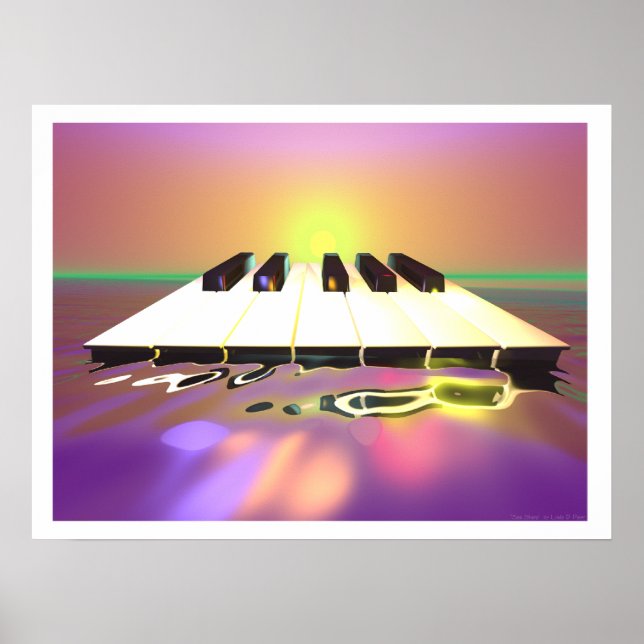 Affiches Touches de piano dièse de mer (Devant)