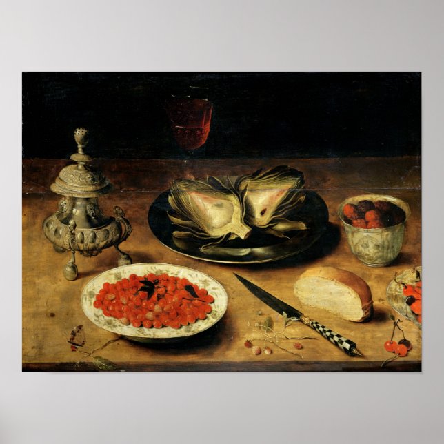 Affiches Toujours la vie avec un Artichoke (Devant)