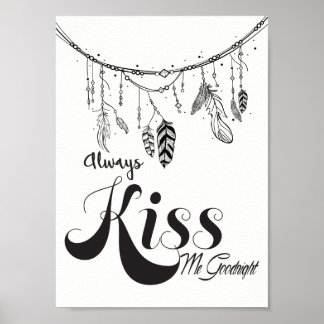 Affiches Toujours M'Embrasser Goodnight Wall Art
