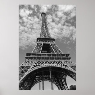 Affiches Tour Eiffel en noir et blanc