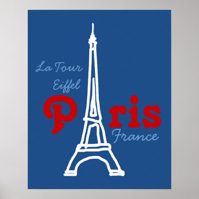 Affiches Tour Eiffel Paris (Devant)