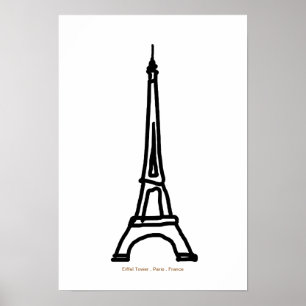 Affiches Tour Eiffel Paris/France pour murs