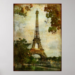 Affiches Tour Eiffel vintage