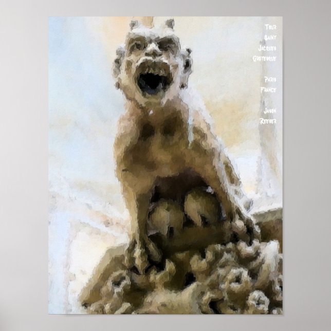 Affiches Tour Saint Jacques Grotesque (Devant)