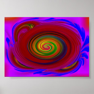 Affiches Tourbillon bleu