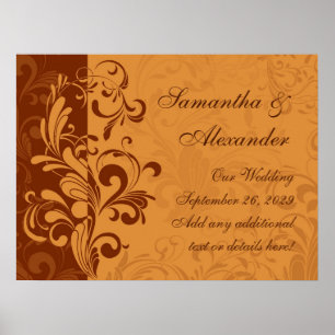 Affiches Tourbillon d'automne doré