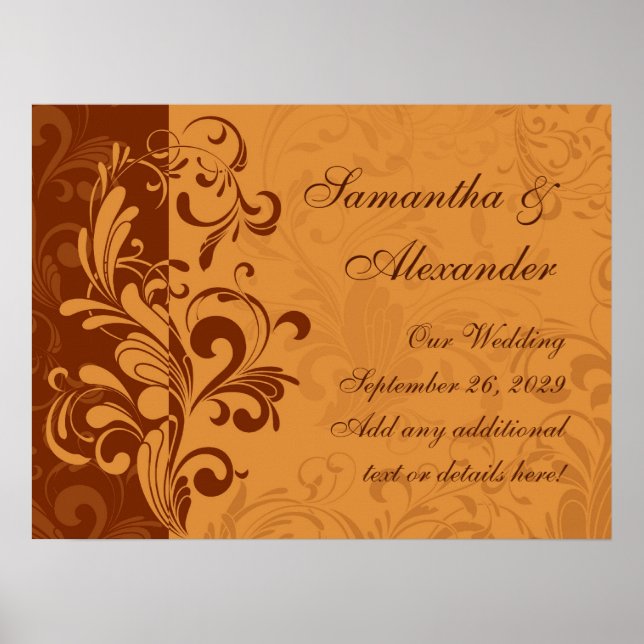 Affiches Tourbillon d'automne doré (Devant)