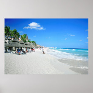 Affiches Touristes Sur La Plage De Cancun