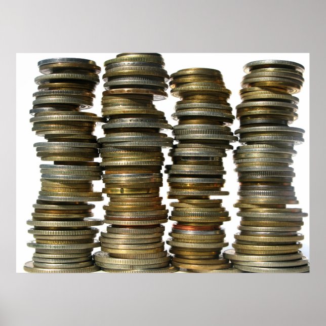 Affiches Tours en or argenté (Devant)