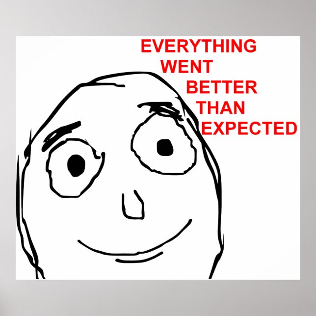 Affiches Tout Est Allé Mieux Que Prévu (Devant)