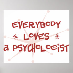Affiches Tout Le Monde Aime Un Psychologue
