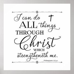 Affiches Tout par Christ - Philippiens 4:13