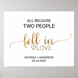 Affiches Tout simplement parce que deux personnes sont tomb
