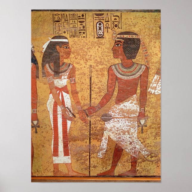 Affiches Toutankhamon et son épouse Ankhesenamun (Devant)