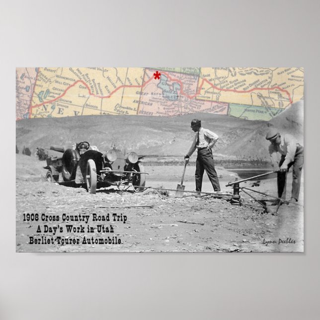 Affiches Toute la journée Utah 1908 Road Trip (Devant)