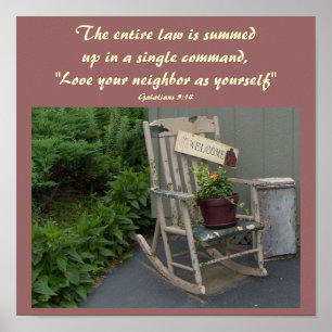 Affiches Toute la loi est résumée dans une...Citation de la