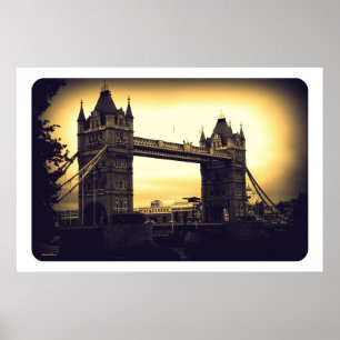 Affiches Tower Bridge Vintage